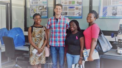 Kickoff in 2018: The first African female scientists of LAFMAAL visiting the University of Aalen in Germany